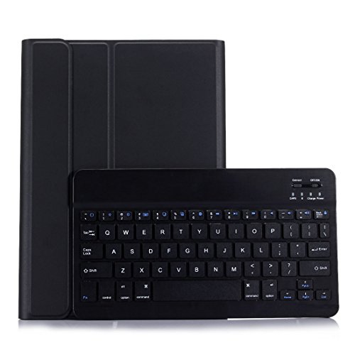 Lobwerk 3in1 Bluetooth Tastatur (Schwarz) + Maus + Cover für Samsung Galaxy Tab S T860 T865 S6 10.5 Zoll Case Schutz Hülle Tasche Keyboard von Lobwerk