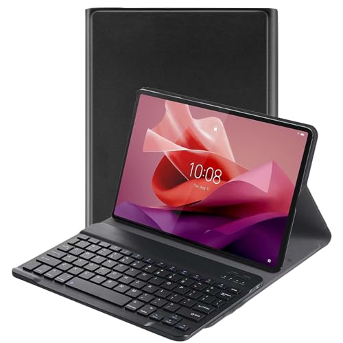 Lobwerk 3in1 Bluetooth Tastatur (Weiß) + Maus + Cover für Lenovo Tab M10 5G TB-360ZU 10.6 Zoll Case Schutz Hülle Tasche Keyboard von Lobwerk