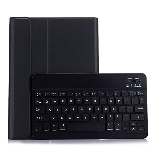 Lobwerk 3in1 Bluetooth Tastatur (Weiß) + Maus + Cover für Samsung Galaxy Tab S T860 T865 S6 10.5 Zoll Case Schutz Hülle Tasche Keyboard von Lobwerk
