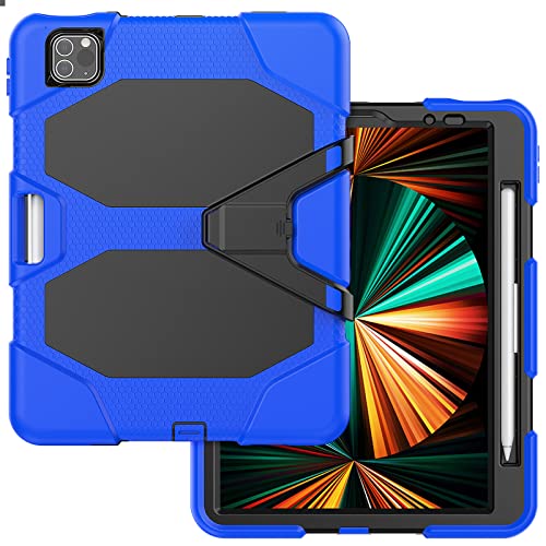Lobwerk 3in1 Schutzhülle Displayschutz Stativ für Apple iPad Pro 11 2020/2021/2022 Air 4 Cover Case hybrid Outdoor Tasche Case von Lobwerk