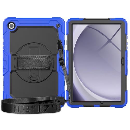 Lobwerk 4in1 Schutzhülle für Samsung Galaxy Tab A9+ Plus 2023 X210 X215 11 Zoll Hard Case + Standfunktion+Tragegurt von Lobwerk