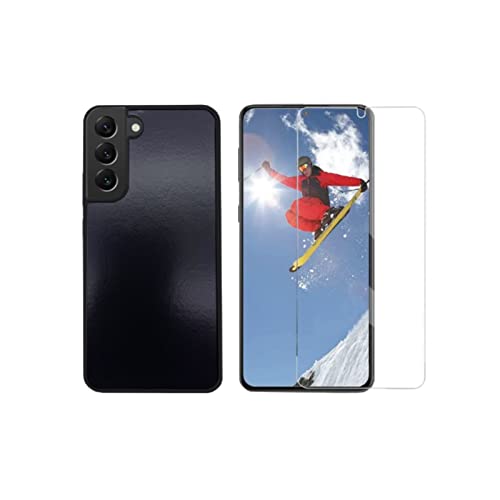 Lobwerk Anti Gravity Handyhülle für Samsung Galaxy S22 6.1 Zoll Case selbsthaftende Hülle zum Kleben an Oberflächen Schwarz von Lobwerk