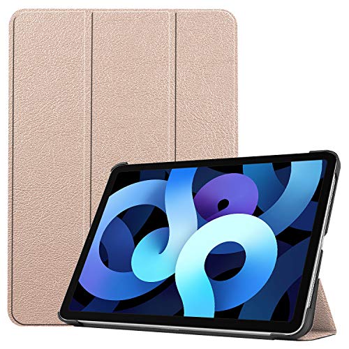 Lobwerk Case für Apple Ipad Air 4 2020 4. Generation 10.9 Zoll Schutzhülle Tasche mit Standfunktion und Auto Sleep/Wake Funktion Gold von Lobwerk