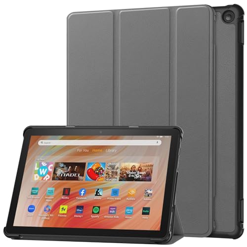 Lobwerk Cover für Amazon Fire HD 10 2023 13.Gen 10.1 Zoll Tablethülle Schlank mit Standfunktion und Auto Sleep/Wake Funktion von Lobwerk