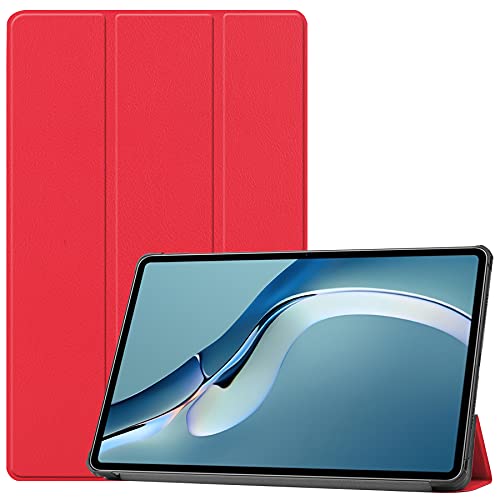 Lobwerk Cover für Huawei MatePad Pro 2021 12.6 Tablethülle Schlank mit Standfunktion und Auto Sleep/Wake Funktion Rot von Lobwerk