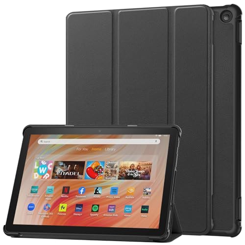 Lobwerk Hülle für Amazon Fire HD 10 2023 13.Gen 10.1 Zoll Smart Cover Etui mit Standfunktion und Auto Sleep/Wake Funktion von Lobwerk