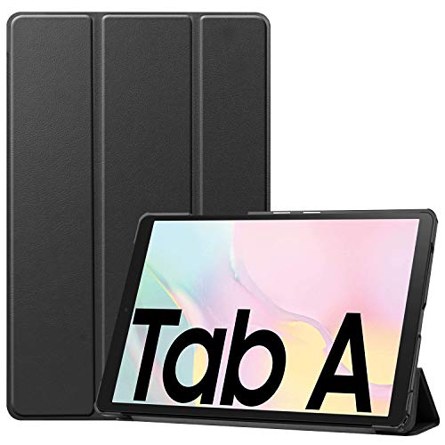 Lobwerk Hülle für Samsung Galaxy Tab A7 SM-T500 T505 Smart Cover Etui mit Standfunktion und Auto Sleep/Wake Funktion Schwarz von Lobwerk