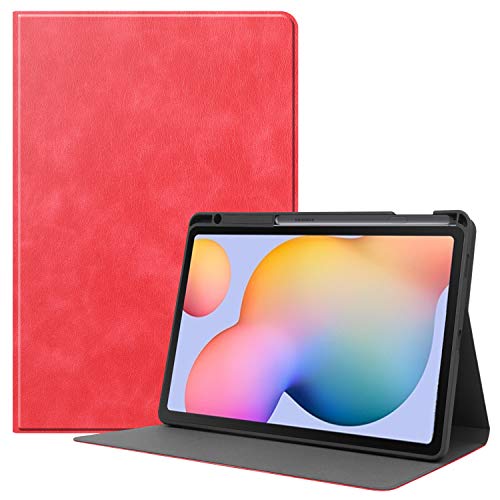 Lobwerk Hülle für Samsung Galaxy Tab S6 Lite SM-P610 P615 10.4 Zoll Smart Cover Etui mit Standfunktion und Auto Sleep/Wake Funktion Rot Lobwerk Hülle für Samsung Galaxy Tab S6 Lite SM-P610 P615 10.4 Zoll Smart Cover Etui mit Standfunktion und Auto Sleep/Wake Funktion Rot von Lobwerk