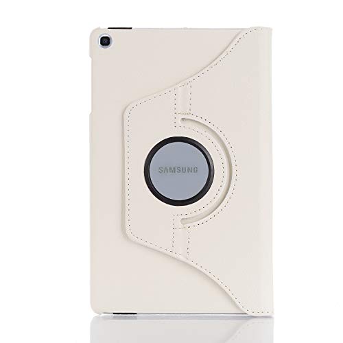 Lobwerk Hülle für Samsung Galaxy Tab S6 Lite SM-P610 SM-P615 10.4 Zoll Schutzhülle Smart Cover 360° Drehbar Weiß von Lobwerk