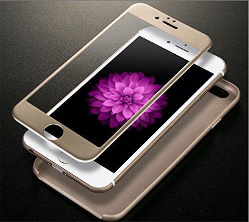 Lobwerk Schutzglas Folie für Apple iPhone 7 Plus 5.5 Display Schutz 9H Schutzglas Smartphone (Farbe: Gold) NEU von Lobwerk