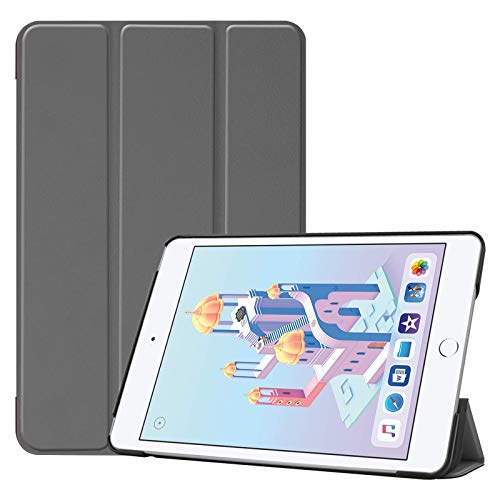 Lobwerk Schutzhülle für Apple iPad Mini 5 7.9 Zoll Slim Case Etui mit Standfunktion und Auto Sleep/Wake Funktion Grau von Lobwerk