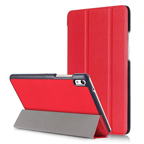Lobwerk Schutzhülle für Huawei Honor Pad 2 8.0 Zoll Smart Slim Case Book Cover Stand Flip (Rot) von Lobwerk