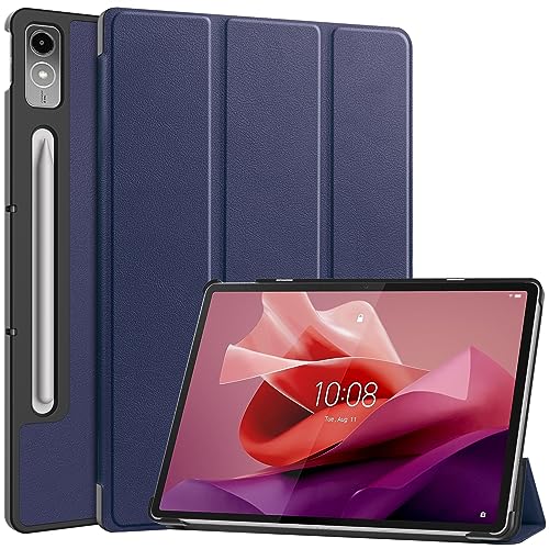 Lobwerk Schutzhülle für Lenovo Tab P12 2023 TB-370FU TB-371FC 12.7 Zoll Slim Case Etui mit Standfunktion und Auto Sleep/Wake Funktion von Lobwerk