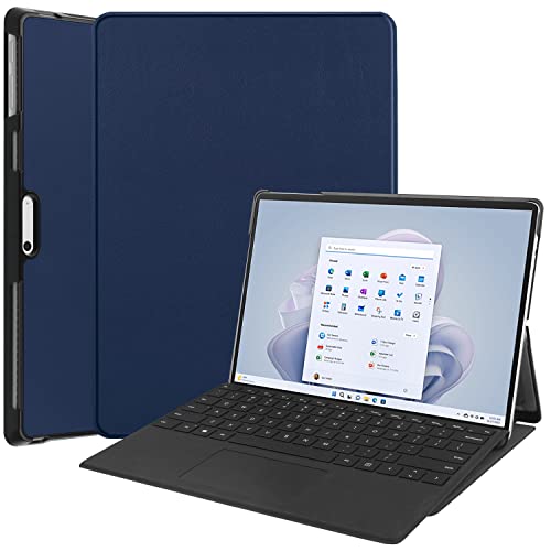Lobwerk Schutzhülle für Microsoft Surface Pro 9 13 Zoll 2022 Slim Case Etui mit Standfunktion und Auto Sleep/Wake Funktion Blau Lobwerk Schutzhülle für Microsoft Surface Pro 9 13 Zoll 2022 Slim Case Etui mit Standfunktion und Auto Sleep/Wake Funktion Blau von Lobwerk