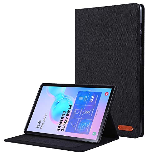 Lobwerk Schutzhülle für Samsung Galaxy Tab S6 T860 T865 10.5 Zoll Soft Case Etui mit Standfunktion und Auto Sleep/Wake Funktion Schwarz von Lobwerk