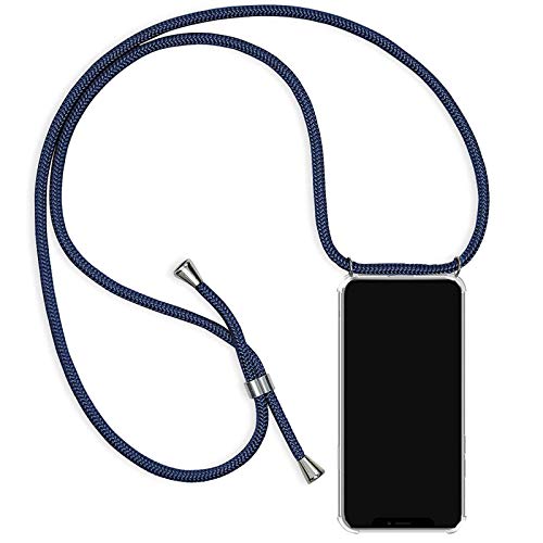 Lobwerk Schutzhülle mit Handykette für Apple iPhone 11 6.1 längenverstellbar Zoll Dünn Case Tasche Outdoor Handyhülle aus TPU Stoßfest Extra Schutz Leicht Blau von Lobwerk