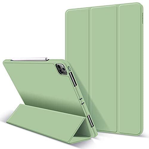 Lobwerk Smart Cover für Apple iPad Air 4 (4th Generation) Ipad Pro 11 2020 (4th Generation) 2020 Case Schutz Hülle Stand Etui Tasche Dunkelgrün von Lobwerk