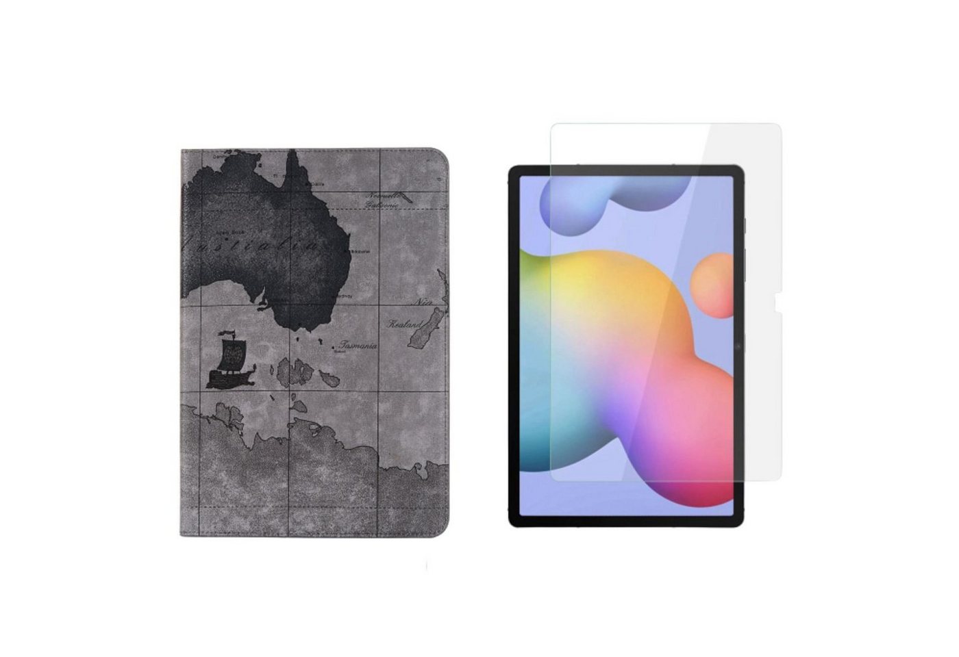 Lobwerk Tablet-Hülle 2in1 Set (Hülle + Folie) für Samsung Galaxy Tab S7 SM-T870 SM-T875 11" von Lobwerk
