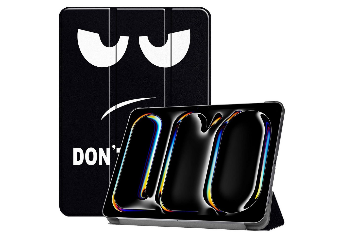 Lobwerk Tablet-Hülle 2in1 Set (Hülle + Glas) für Apple iPad Pro 13 2024 M4, Wake & Sleep Funktion, Sturzdämpfung, Aufstellfunktion von Lobwerk