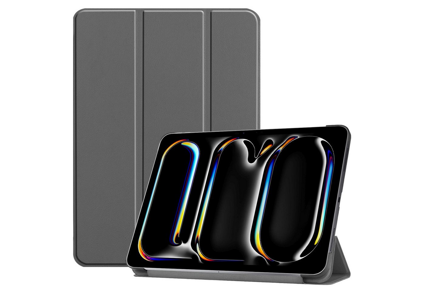 Lobwerk Tablet-Hülle 2in1 Set (Hülle + Glas) für Apple iPad Pro 13 2024 M4 Zoll, Wake & Sleep Funktion, Sturzdämpfung, Aufstellfunktion von Lobwerk
