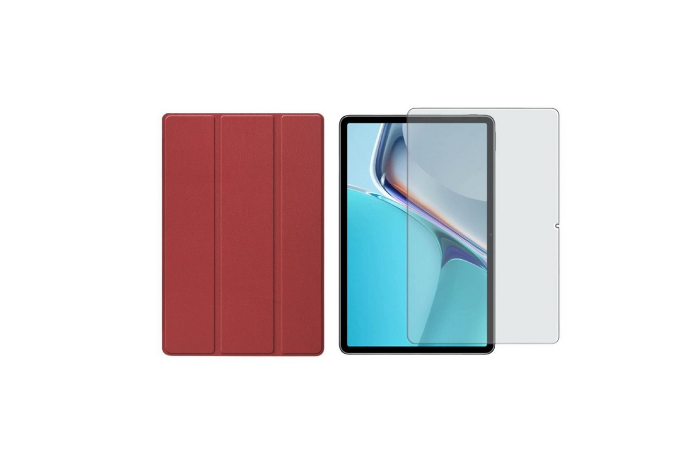 Lobwerk Tablet-Hülle 2in1 Set (Hülle + Glas) für Huawei MatePad 11 2021 11 Zoll, Wake & Sleep Funktion, Sturzdämpfung, Aufstellfunktion von Lobwerk