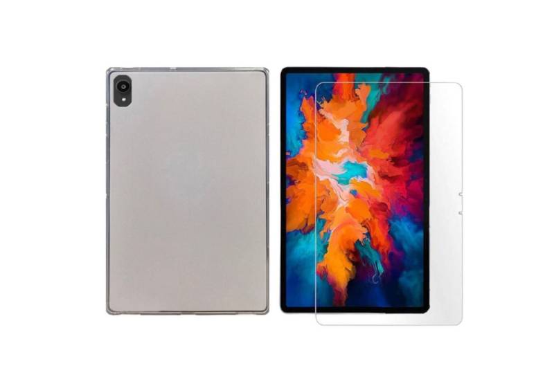 Lobwerk Tablet-Hülle 2in1 Set (Hülle + Glas) für Lenovo Tab P11 2021 TB-J606F TB-J606X 11, Sturzdämpfung, Flexibel, Waschbar von Lobwerk