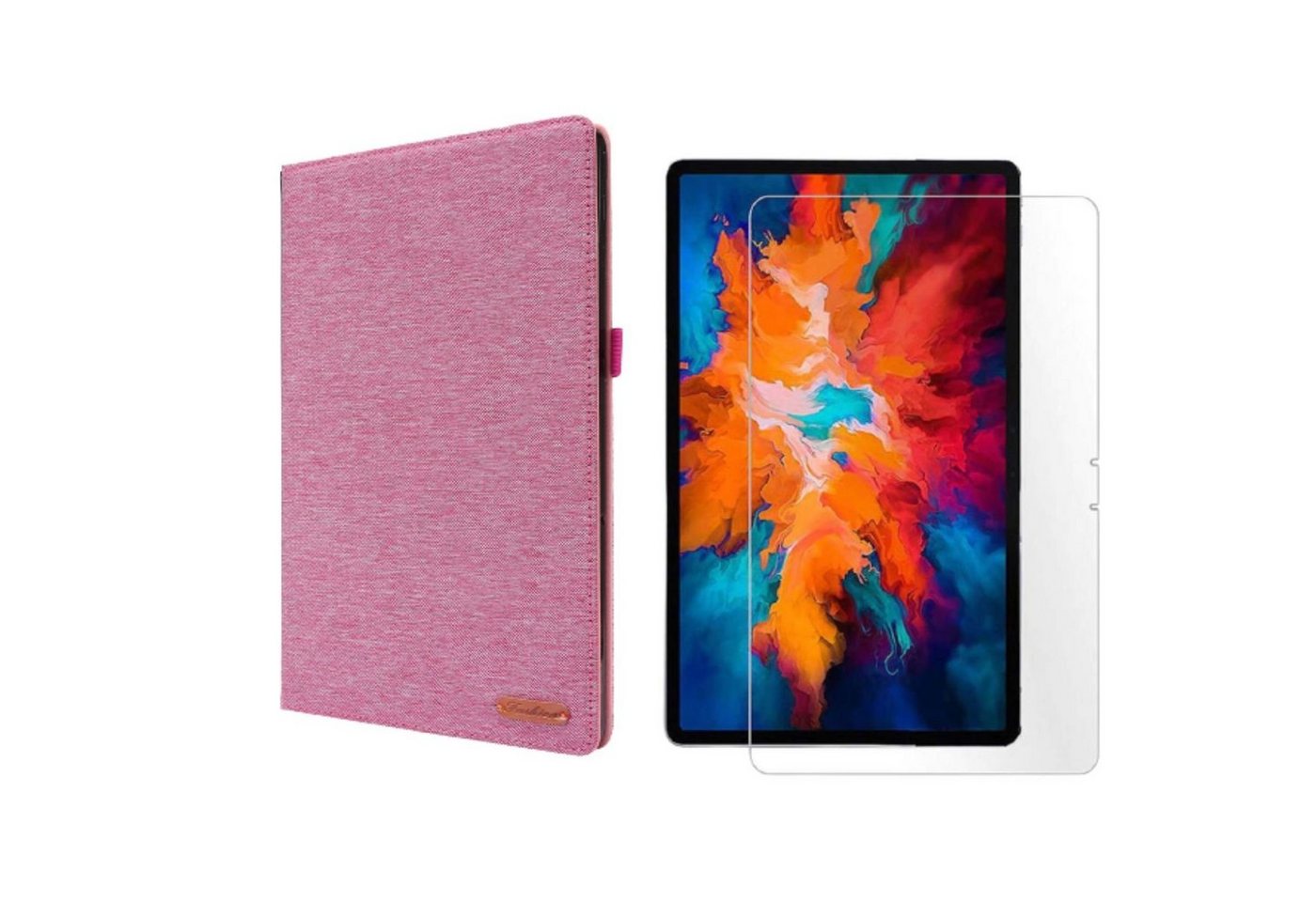 Lobwerk Tablet-Hülle 2in1 Set (Hülle + Glas) für Lenovo Tab P11 2021 TB-J606F TB-J606X 11 von Lobwerk