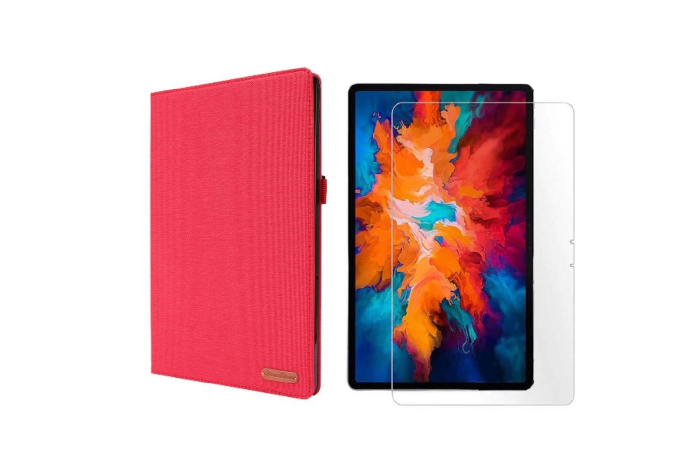 Lobwerk Tablet-Hülle 2in1 Set (Hülle + Glas) für Lenovo Tab P11 2021 TB-J606F TB-J606X 11 von Lobwerk