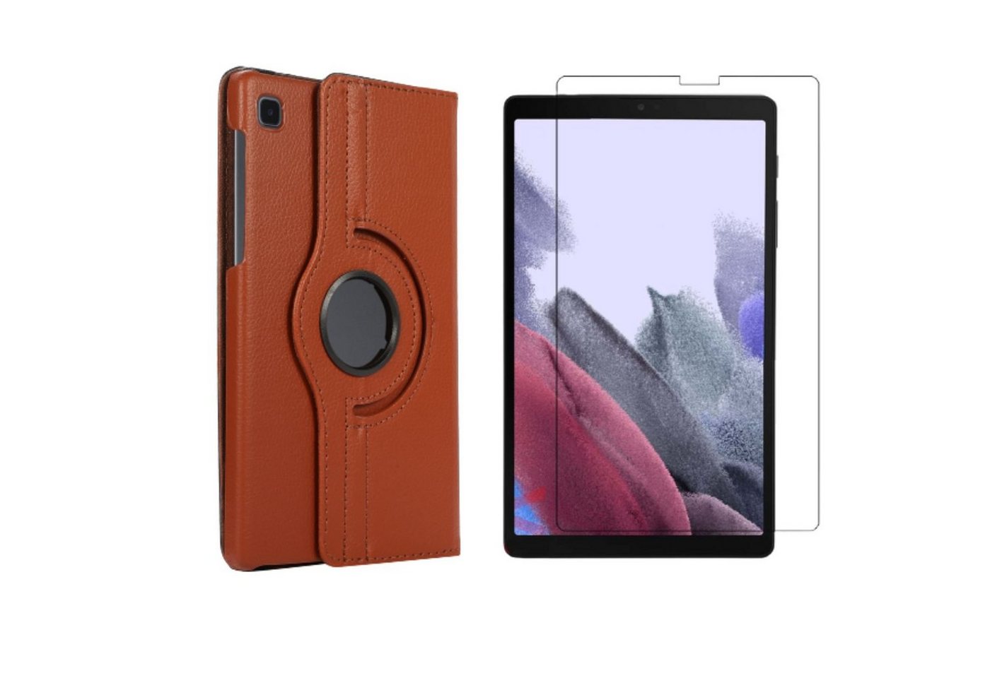 Lobwerk Tablet-Hülle 2in1 Set (Hülle + Glas) für Samsung Galaxy Tab A7 Lite 2021 SM-T220, Wake & Sleep Funktion, Sturzdämpfung, Aufstellfunktion von Lobwerk