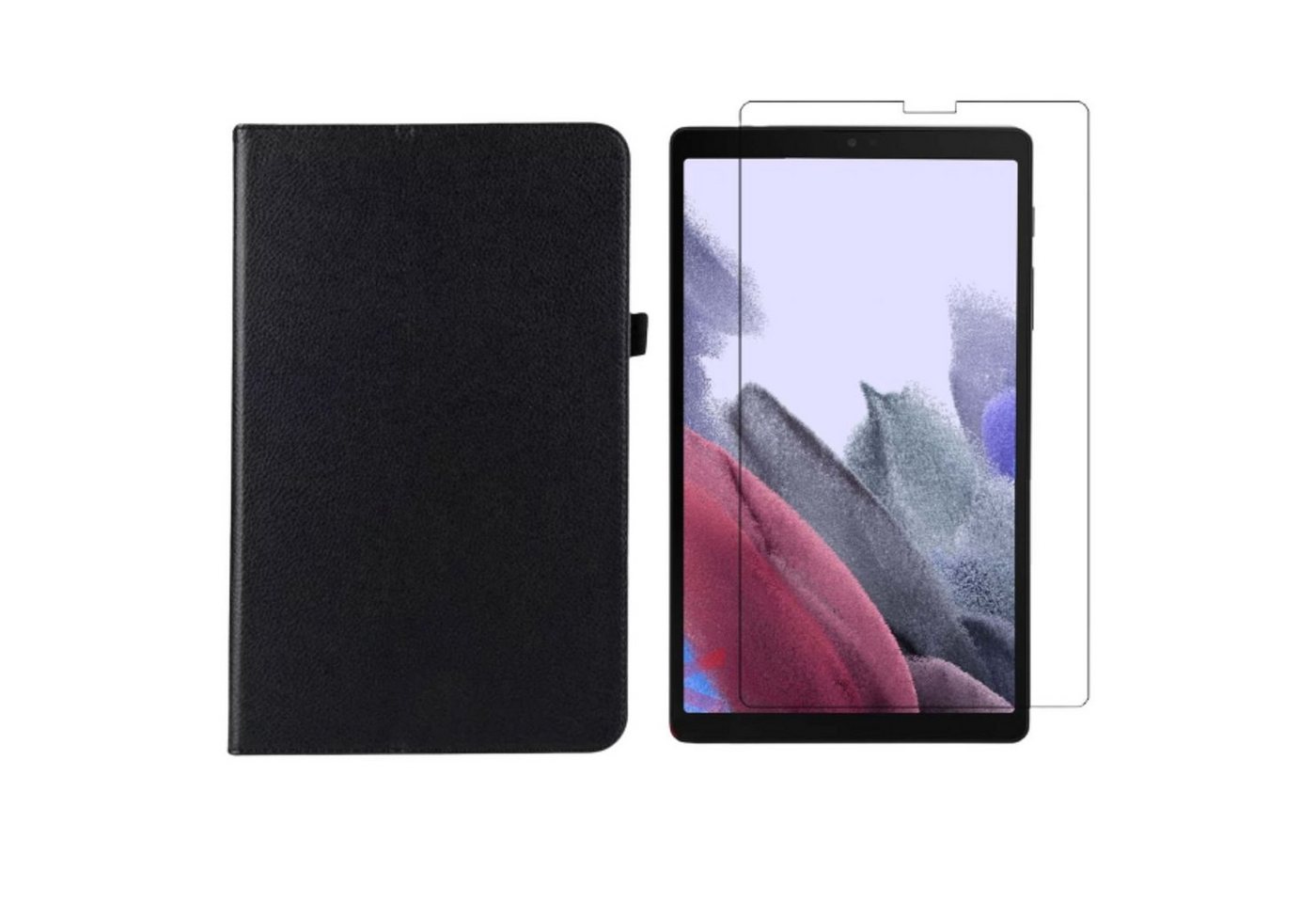Lobwerk Tablet-Hülle 2in1 Set (Hülle + Glas) für Samsung Galaxy Tab A7 Lite 2021 SM-T220, Wake & Sleep Funktion, Sturzdämpfung, Aufstellfunktion von Lobwerk