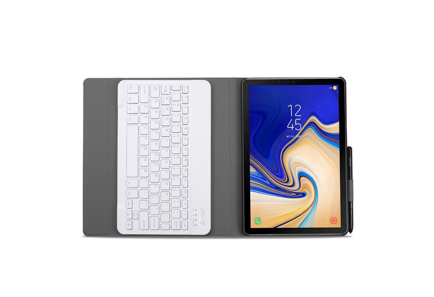 Lobwerk Tablet-Hülle 2in1 Set (Hülle + Tastatur) für Samsung Tab A7 T500 T505, Aufstellfunktion, Sturzdämpfung von Lobwerk