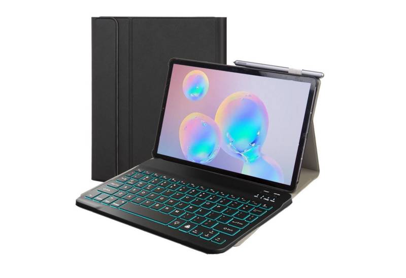 Lobwerk Tablet-Hülle 3in1 Hülle + Tastatur + Maus für Samsung Galaxy Tab A7 T500 T505 10.4, Aufstellfunktion, Sturzdämpfung von Lobwerk