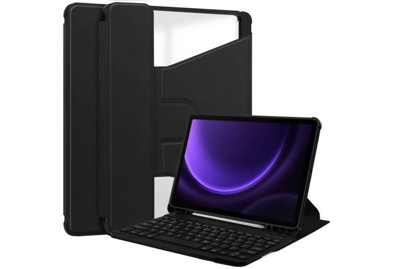 Lobwerk Tablet-Hülle 3in1 Hülle für Samsung Galaxy Tab S9 SM-X710 SM-X716 2023 11 Zoll, Aufstellfunktion, Sturzdämpfung von Lobwerk