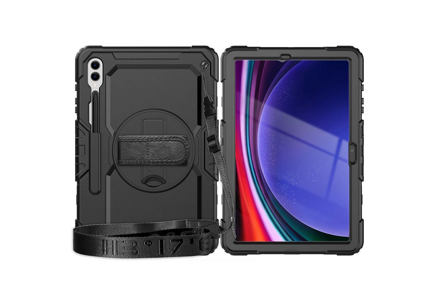 Lobwerk Tablet-Hülle 4in1 Hülle für Samsung Galaxy Tab S9 FE Plus+ X610/X616 2023 12.4 Zoll, Sturzdämpfung, Aufstellfunktion, Outdoor Lobwerk Tablet-Hülle 4in1 Hülle für Samsung Galaxy Tab S9 FE Plus+ X610/X616 2023 12.4 Zoll, Sturzdämpfung, Aufstellfunktion, Outdoor von Lobwerk