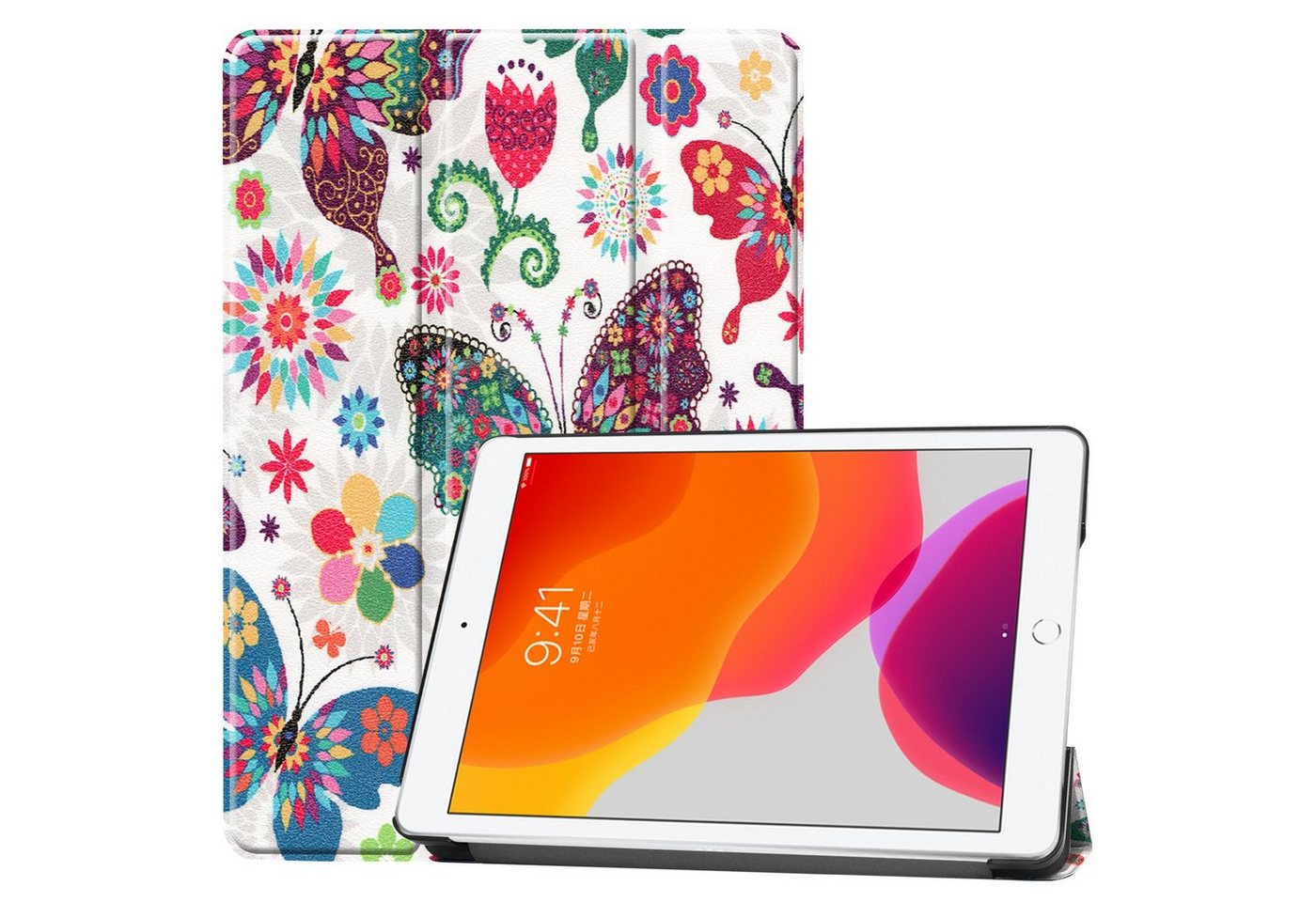 Lobwerk Tablet-Hülle Schutzhülle für Apple iPad 10.2 Zoll 2019/2020/2021, Wake & Sleep Funktion, Sturzdämpfung, Aufstellfunktion von Lobwerk