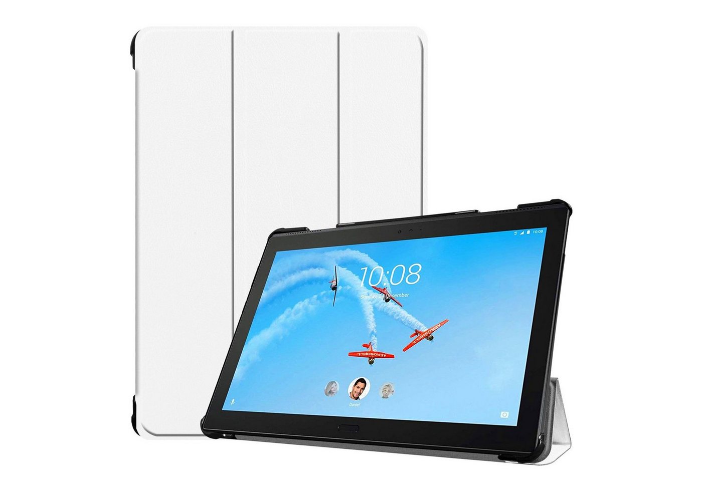 Lobwerk Tablet-Hülle Schutzhülle für Lenovo Tab P10 TB-X705F 10.1 Zoll, Wake & Sleep Funktion, Sturzdämpfung, Aufstellfunktion von Lobwerk
