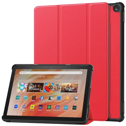Lobwerk Tablet Hülle für Amazon Fire HD 10 2023 13.Gen 10.1 Zoll Slim Case Etui mit Standfunktion und Auto Sleep/Wake Funktion von Lobwerk