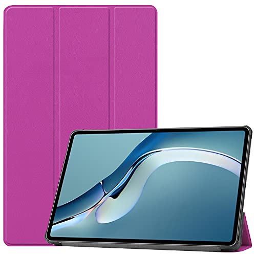 Lobwerk Tablet Hülle für Huawei MatePad Pro 2021 12.6 Slim Case Etui mit Standfunktion und Auto Sleep/Wake Funktion Lila von Lobwerk