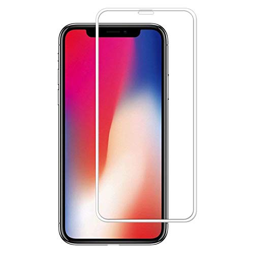 Panzerfolie für Apple iPhone XS Max/11 Pro Max 6.5 Zoll HD Displayschutz Folie 9H Tempered Glass Schutzfolie Hartglas Blasenfrei Weiß von Lobwerk