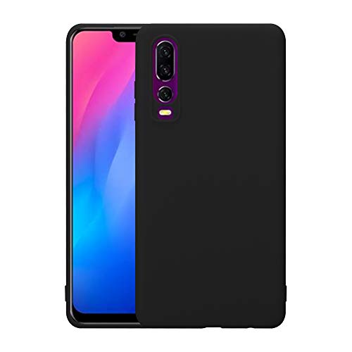 Schutzhülle für Huawei P30 2019 Cover 6 Zoll Ultra Slim Case Tasche aus TPU Stoßfest Extra Dünn Schlank Schwarz von Lobwerk