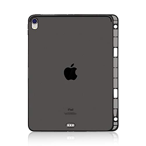 Slim Case für Apple iPad Pro 11 Zoll 2018 Hülle mit Fach für Apple Pen Gel TPU Cover Ultra Schlank Soft Weich Schwarz von Lobwerk