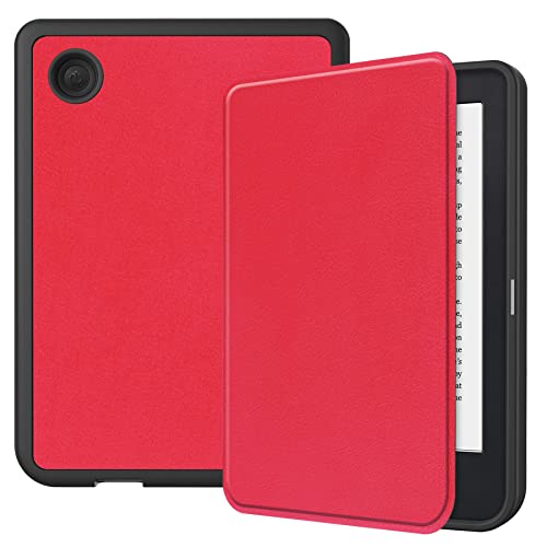 Tablet Hülle für Kobo Clara 2E N506 2022 / Tolino Shine 4 Slim Case Etui mit Standfunktion und Auto Sleep/Wake Funktion Rot Tablet Hülle für Kobo Clara 2E N506 2022 / Tolino Shine 4 Slim Case Etui mit Standfunktion und Auto Sleep/Wake Funktion Rot von Lobwerk