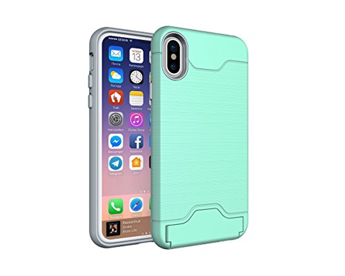 Tasche für Apple iPhone X/iPhone XS 5.8 Zoll TPU Rahmen aufstellbares Cover mit verschließbarem Kartenfach Tasche für Apple iPhone X/iPhone XS 5.8 Zoll TPU Rahmen aufstellbares Cover mit verschließbarem Kartenfach von Lobwerk