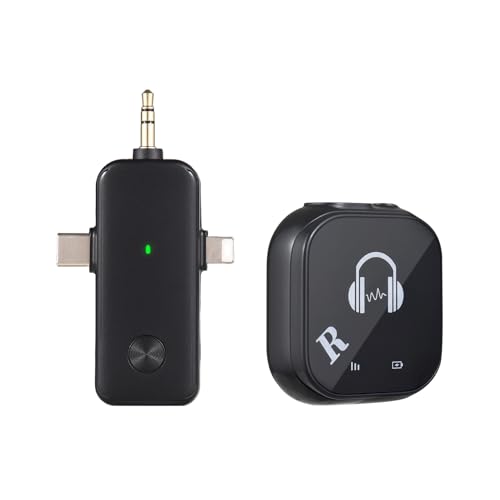 LOCADENCE 5,8G Wireless in Ohr Monitors System, Dual Channel Überwachung IEM System Kopfhörer mit 3 in 1 Sender Empfänger für Musik Konzerte Bühnen Aufführungen (1 Empfänger) von Locadence