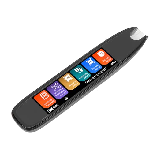 LOCADENCE Übersetzerstift, Tragbarer Kabelloser Lesestift für 142 Online Sprachen mit 3,7 Zoll Touchscreen, Digitaler Stiftleser für Legasthenie, Studium, Reisen, Büro von Locadence