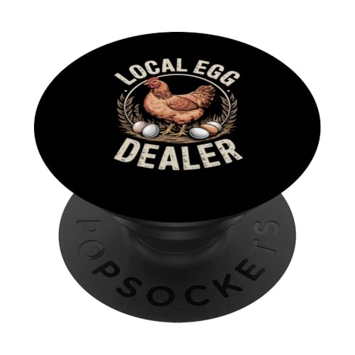 Lokaler Eierhändler PopSockets Klebender PopGrip von Local Egg Dealer Gifts for Men and Women