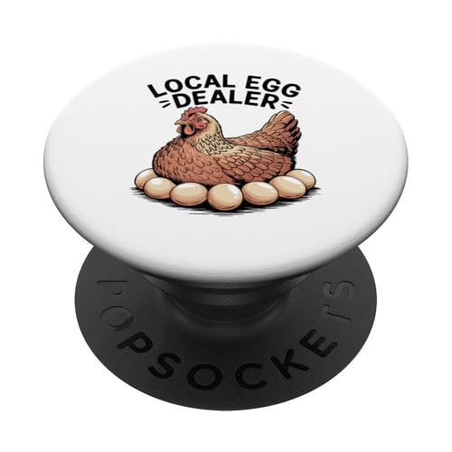 Lokaler Eierhändler PopSockets Klebender PopGrip von Local Egg Dealer Gifts for Men and Women