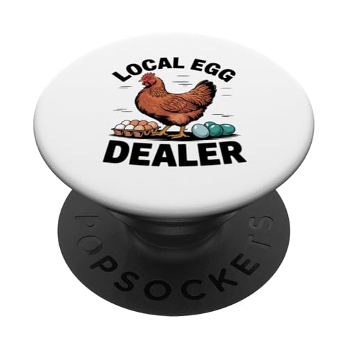 Lokaler Eierhändler PopSockets Klebender PopGrip von Local Egg Dealer Gifts for Men and Women