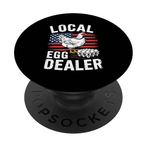Lokaler Eierhändler PopSockets Klebender PopGrip von Local Egg Dealer Gifts for Men and Women