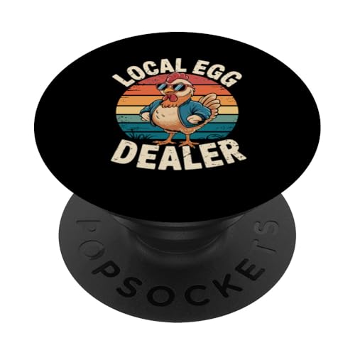Lokaler Eierhändler PopSockets Klebender PopGrip Lokaler Eierhändler PopSockets Klebender PopGrip von Local Egg Dealer Gifts for Men and Women